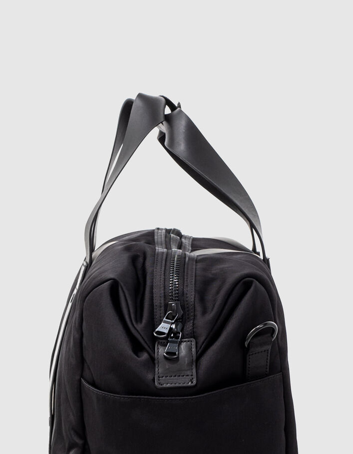 Men’s black nylon weekend bag-4