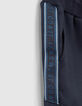 Navy bermuda tech fleece met zijstroken jongens -2