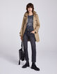 Tee-shirt Queen en coton noir acid wash femme-8