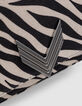 Le 111 ZEBRA écru toile motif zébré Femme-4