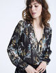 Sautoir perles blanc femme-4