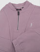 Girl's lilac cut-out sweatshirt dress-7