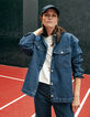 Women’s white denim striped shirt-1