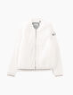 Ecru vest in baseball stijl voor meisjes-1