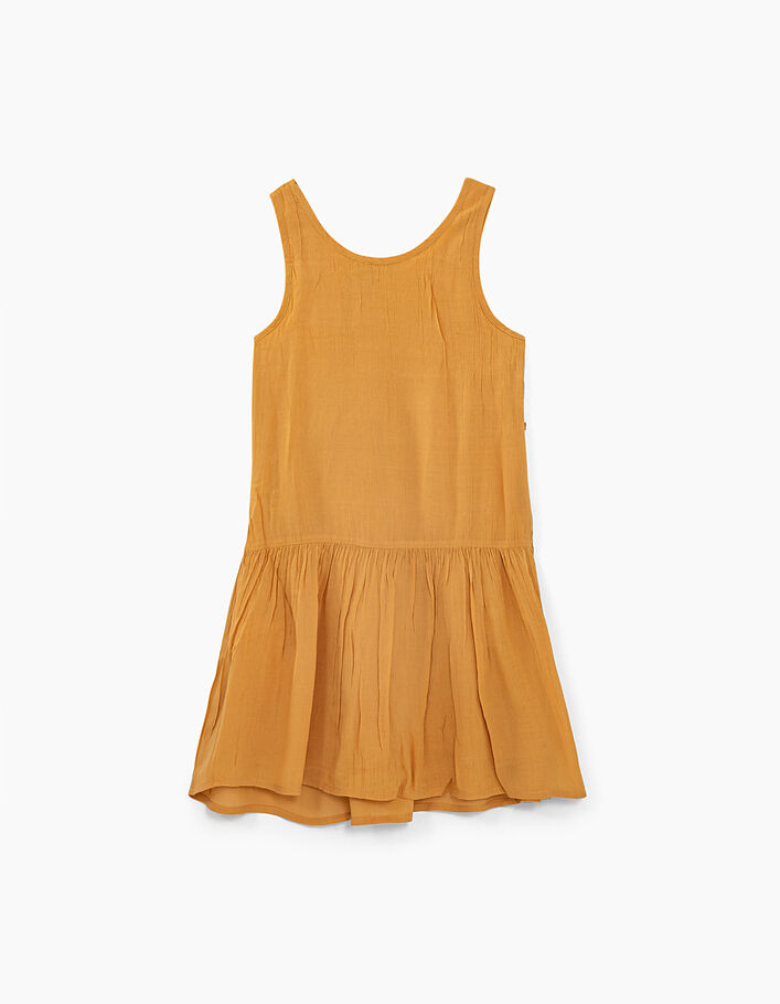 Girls’ amber dress with lace and embroidery - IKKS