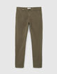 Pantalon chino SLIM kaki Homme-5