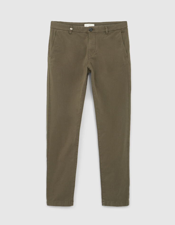 Pantalon chino SLIM kaki Homme-5