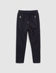 Boys&rsquo; navy joggers-1