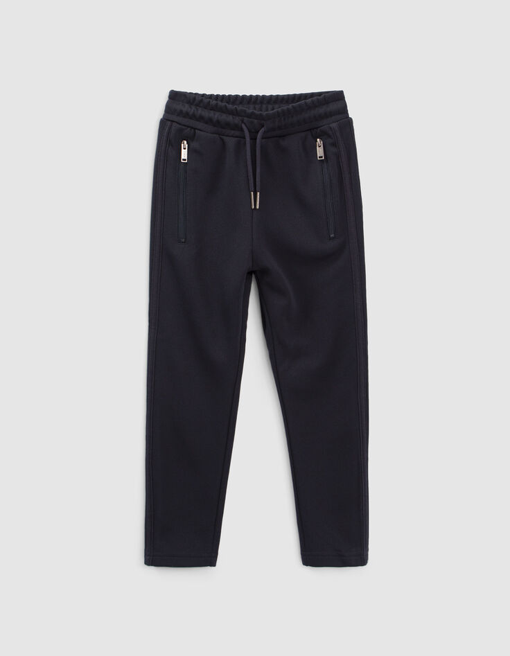 Boys&rsquo; navy joggers-1