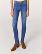 Blaue Sculp-up-Damenjeans im Slim- und Mid-High-Waist-Fit -2