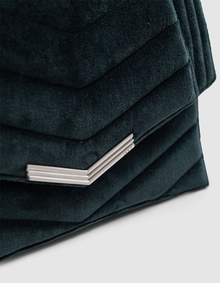 Women's THE 1. VELVET green quilted velvet bag Size M-4 Women's THE 1. VELVET green quilted velvet bag Size M-4