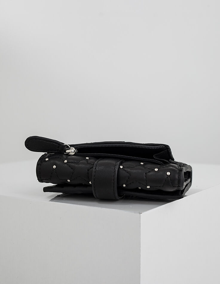 The Trader Star, women's black leather wallet-6