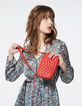 Bolsito cuero WATERMELON 1440 SMALL MESSENGER acolchado chevrones-4