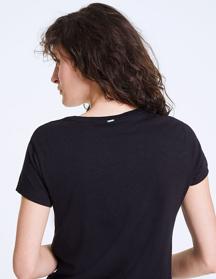 Damen-T-Shirt aus Baumwollmodal mit Nirvana-Motiv-5