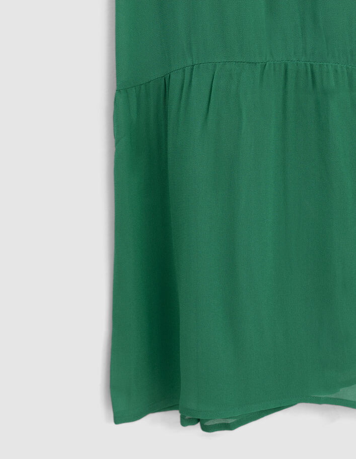 Robe longue portefeuille verte Femme - IKKS