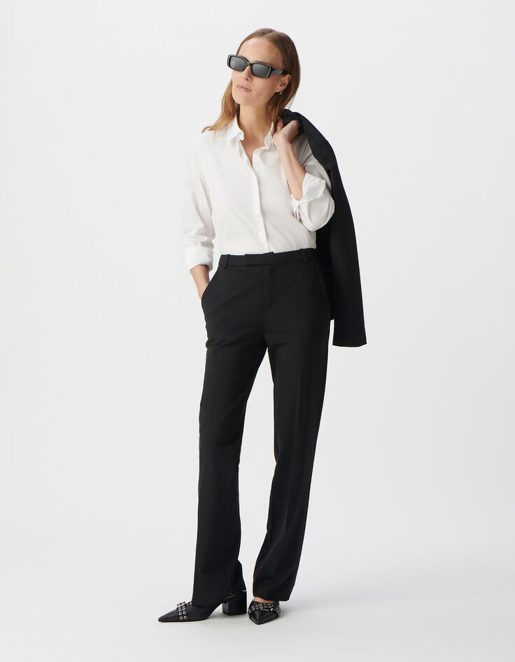 Chemise blanche à manches longues Femme-2