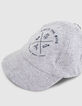 Casquette blanc cassé imprimé toile de Jouy bébé garçon -5