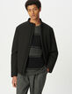 Sous-doudoune noire col montant Homme-1