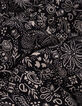 Robe noire imprim&eacute; cachemire pliss&eacute; dos I.Code-9