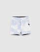 Bermuda réversible marine et tie and dye bébé garçon-4
