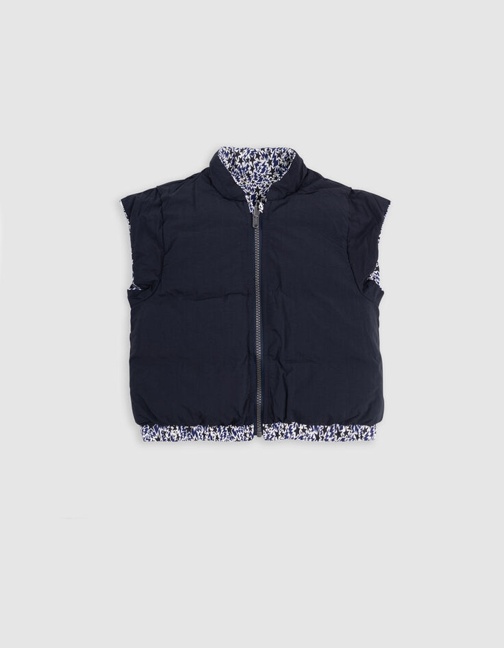 2-in-1-Parka, Marine, Daunenjacke, Sterne-Blitze, Mädchen-4