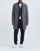Men’s charcoal semi-plain coat-7