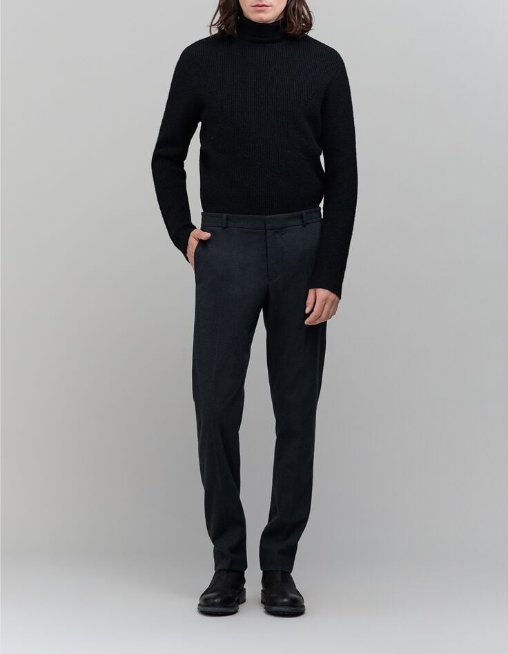 Pantalón antracita con cintura elástica para hombre-1 Pantalón antracita con cintura elástica para hombre-1