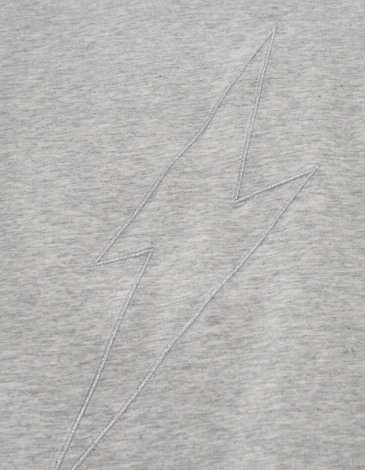 Grijs T-shirt kanten volants mouwinzetten meisjes-6