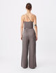 Grey Lyocell&reg; jumpsuit asymmetrical for women-2