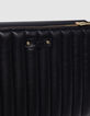 Le 111 ROMY cuero liso negro dorado metalizado Mujer-7