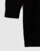 Black studded high collar dress-3