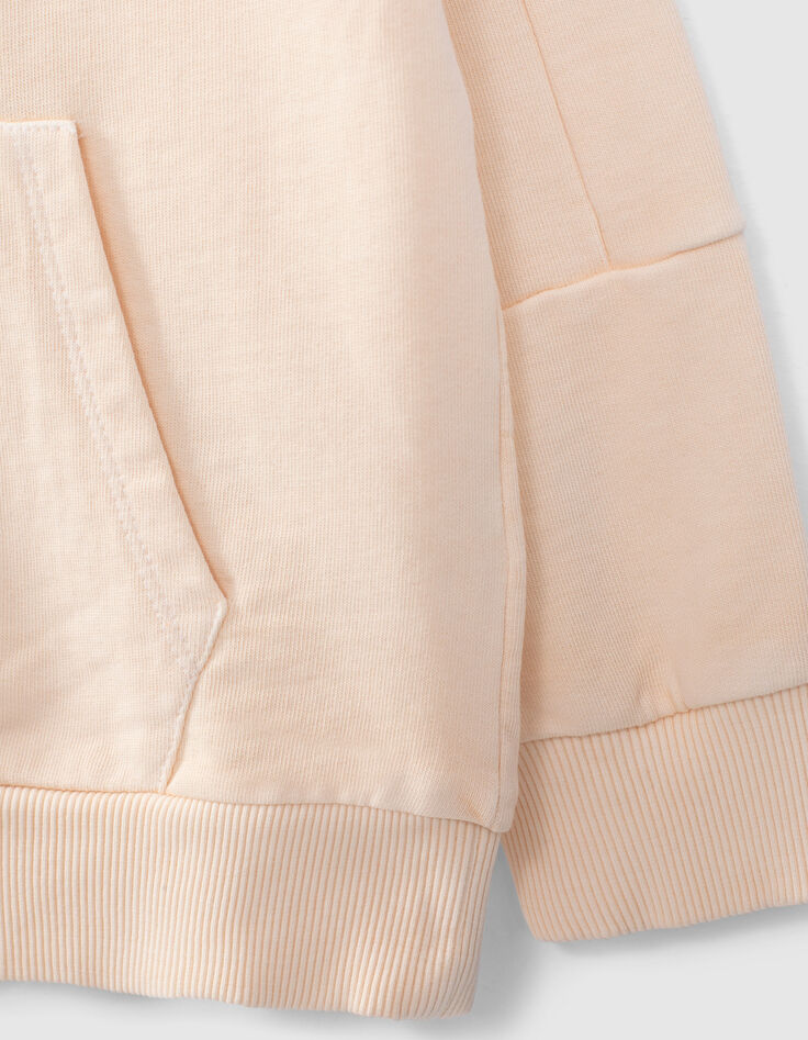 Peach sweater met bouclé letters jongens-5