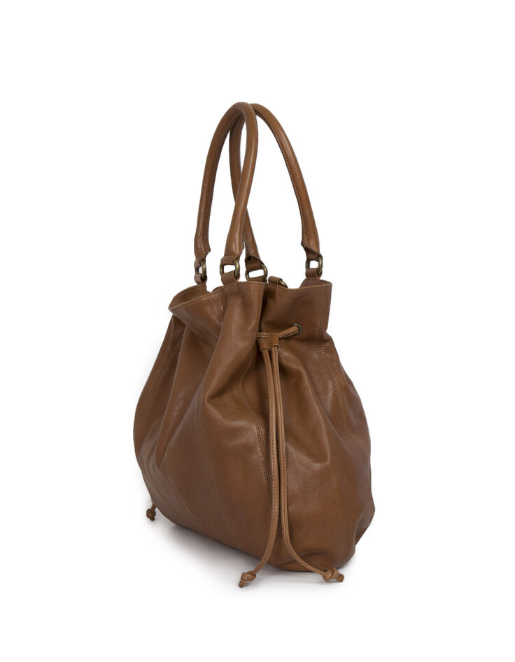 Sac en cuir camel femme-2