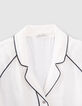 Women off-white shirt with jacquard rock motif-3