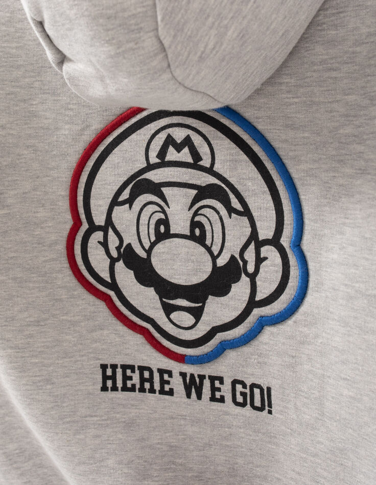 Cardigan SUPER MARIO&trade; gris visuel Mario dos gar&ccedil;on-6