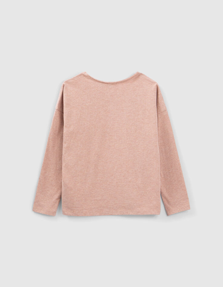 Girls&rsquo; pink ballet shoe-trainers T-shirt-3