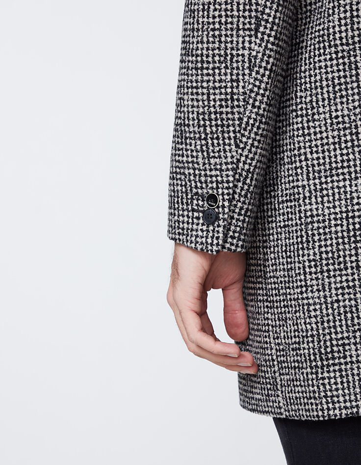 Men’s anthracite checked coat-5