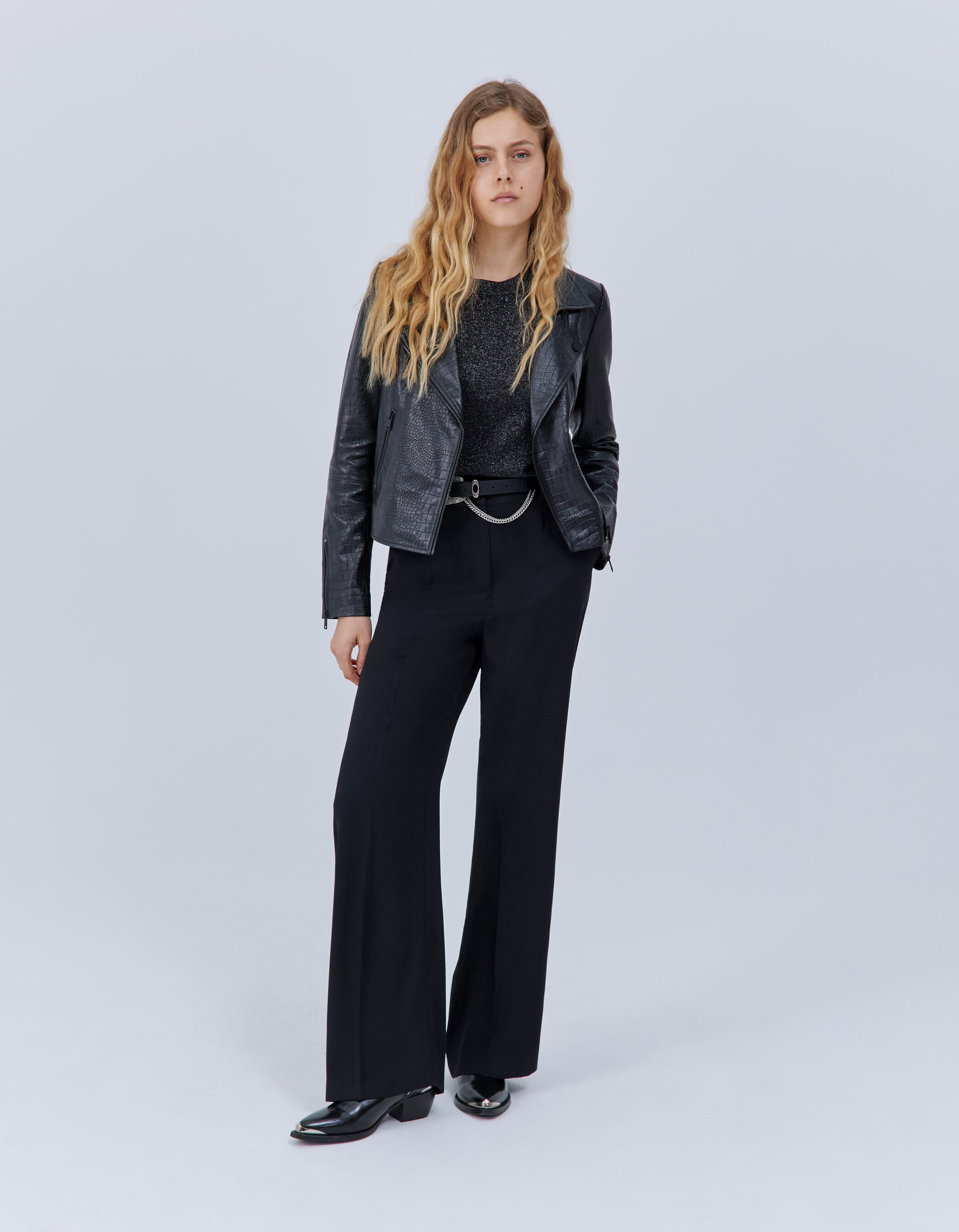 Ikks veste en cuir femme cheap