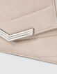 THE 1. Clutch SEASONALS Women's chalk suede bag-4