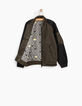 Bomber brons zwarte mouwen jongens-3