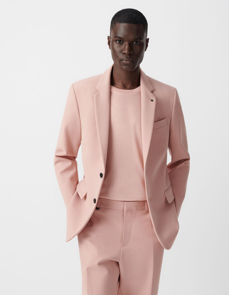 Veste de costume bois de rose Homme-1
