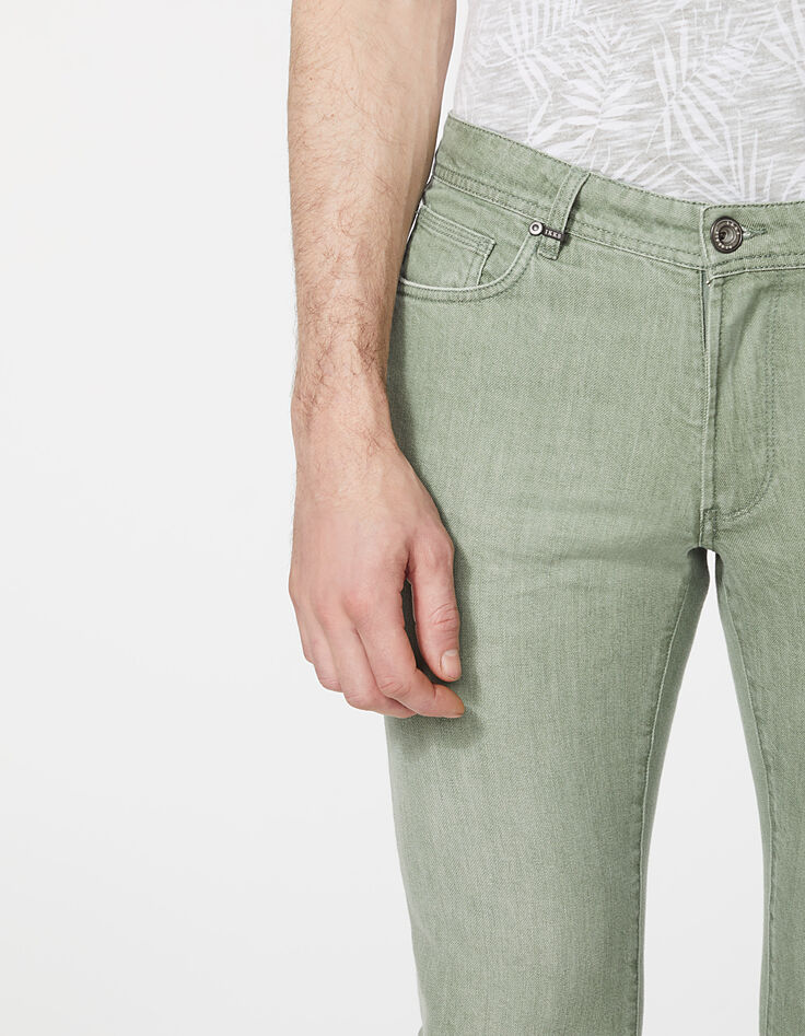 Jean slim kaki Salvation Homme-4