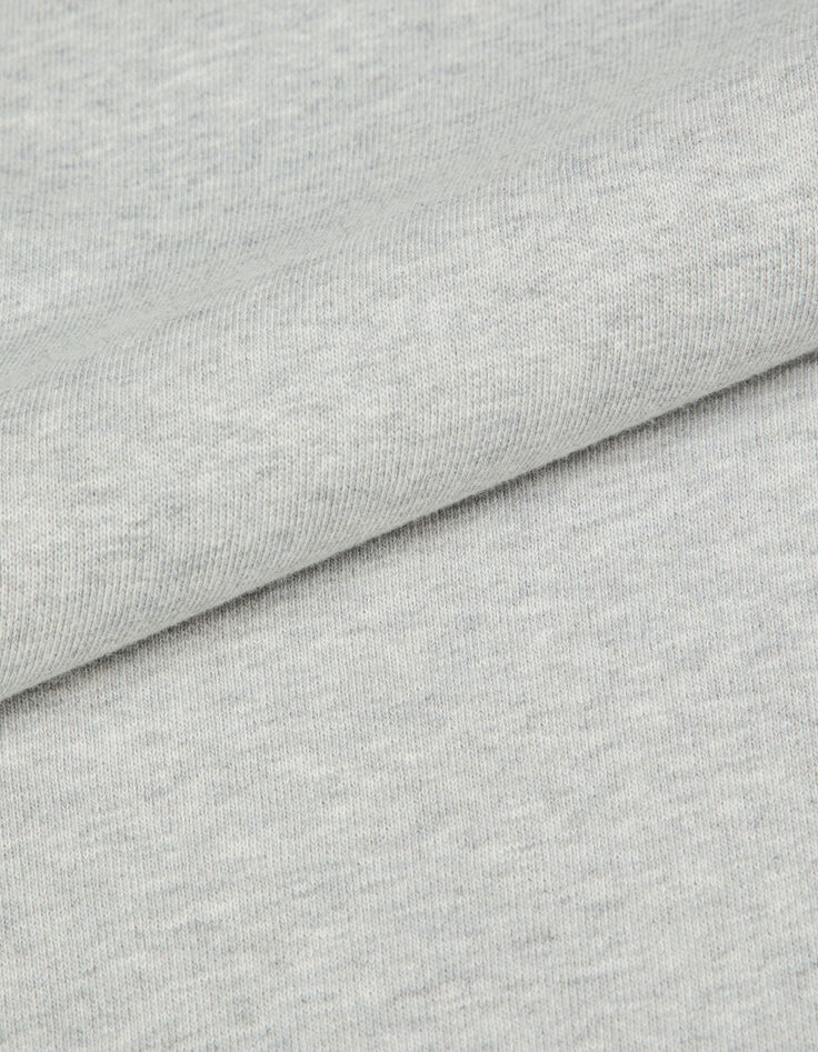 Sweat gris broderies message Femme-9