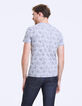 Men's shadow all-over flowers T-shirt-4