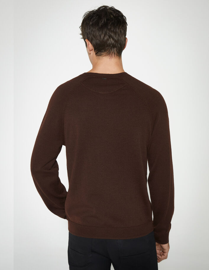Men’s burgundy knit DRY FAST sweater - IKKS