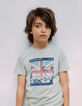 Boys’ grey ROLLING STONES flag T-shirt-1