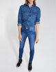 Women&rsquo;s blue mid-high 7/8 sculpt-up slim jeans-2
