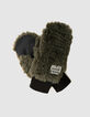 Khaki Jungen-Sherpahandschuhe-5
