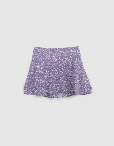 Jupe-short écrue LENZING™ ECOVERO™fleurs fille - IKKS
