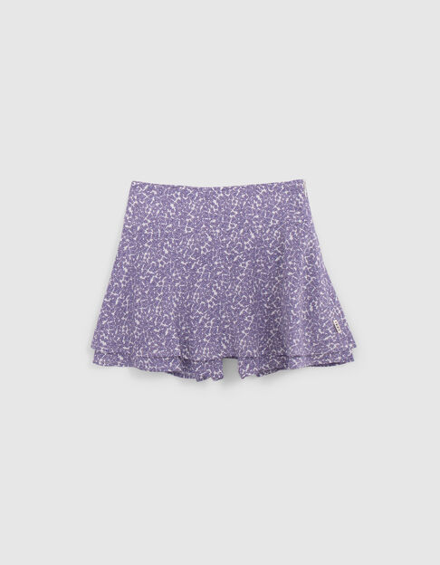 Jupe-short écrue LENZING™ ECOVERO™fleurs fille Jupe-short écrue LENZING™ ECOVERO™fleurs fille - IKKS